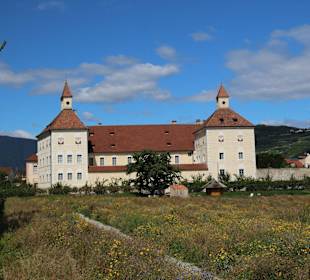 Hofgarten Brixen Blick zur Hofburg