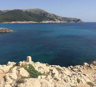 Cala Agulla, Ausblick auf dem Weg zum Strand