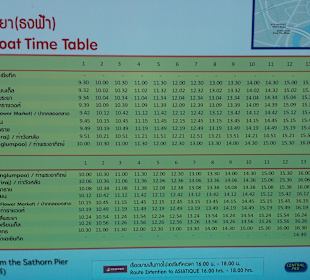 Fahrzeiten Central Pier 18.4.2015 