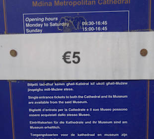 Kombi, Museum und Kathetrale 5 Euro