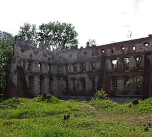 Ruiny zamku w Krupem