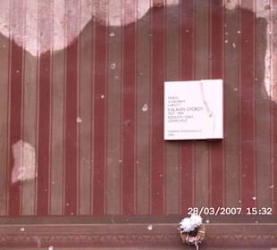 Gedenktafel Wiederstandkämpfer in Buda