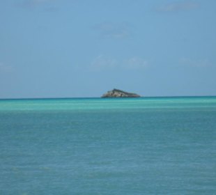 Blick auf das das Meer hinaus