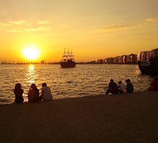 Abends an der Promenade