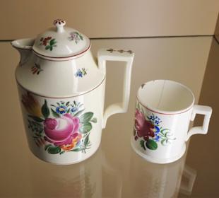 In der Keramik-Abteilung des Fichtelgebirgsmuseum