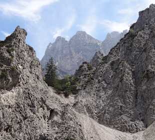 Auf dem Weg zur Haindlkarhütte