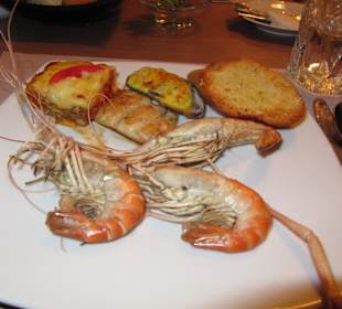 Auswahl vom Seafoodbuffet