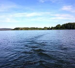 Auf dem Wasser kleiner Brombach