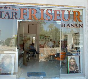 Der Starfrisör, keine 50 Meter vom Cesars