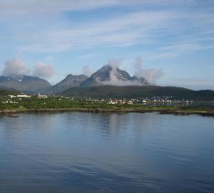 Lofoten von der Kabine aus gesehen
