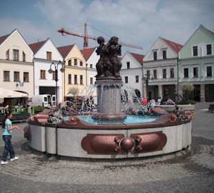 Brunnen auf dem Marienplatz