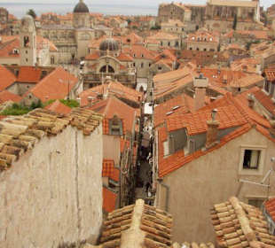 Dubrovnik, auf der Stadtmauer
