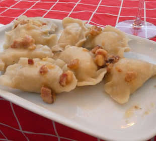 Bierhalle - Abendessen auf dem Rynek / Marktplatz