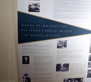 Teil der Ausstellung: Die Familie Mann im Exil