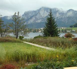 Blick vom Restaurant zum Mondsee