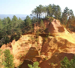 Blick am Eingang in die Ockerbrüche