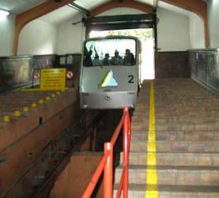 Der Funicular kurz nach der Abfahrt
