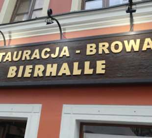 Bierhalle-Browar-Restauracja in Wrocław / Breslau