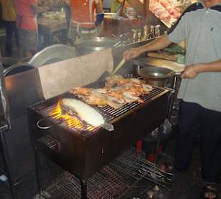 Frisches Essen direkt vom Grill