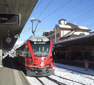 Bahnhof in Pontresina