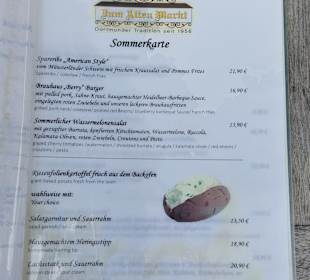 Speisekarte