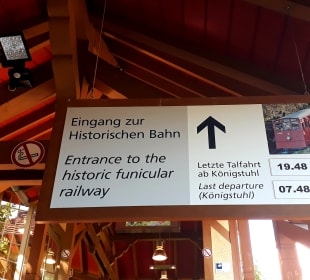 Fahrt mit der Königstuhlbahn