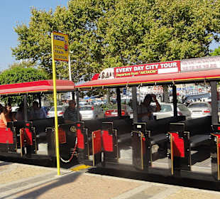 Minivláček k okružní jízdě kolem města Rhodos