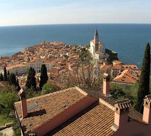 Blick über Piran