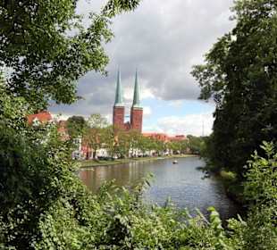Blick auf den Dom zu Lübeck