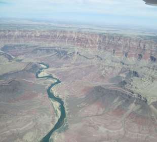 Canyon von Flugzeug aus gesehen