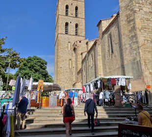 Impressionen vom Wochenmarkt in Argelès-Village