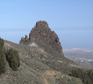 Ausblick auf Felsen und Küste