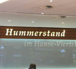 Schild am Hummerstand
