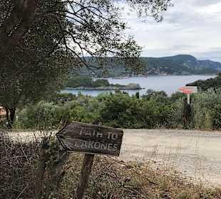 Wandern Paleokastritsa