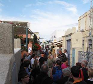 Gedränge in Oia