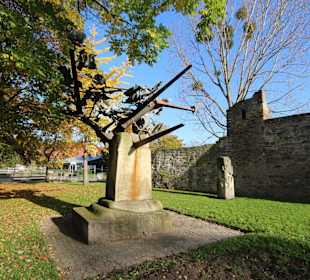 Kunstobjekt an der Bischofsmühle