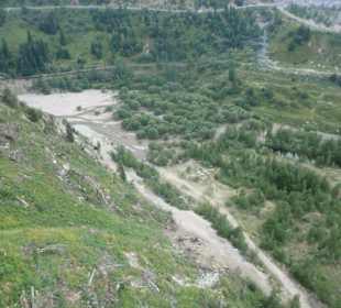 Almaty Skigebiet Chimbulak Talfahrt