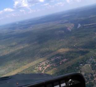 Überflug der Victoria Wasserfälle