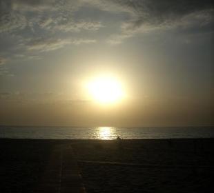 Sonnenuntergang am Kleopatra Strand