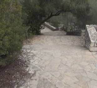 Treppe zur Carrer de Bellver