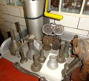Wurstarbeitsplatz im Museum