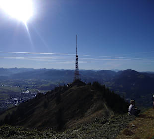 Grandiose Aussicht vom Übelhorn auf den Grünten