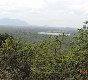 Rundblick vom Sigiriya Felsen