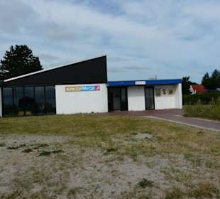 Shops and Restaurants at Sea Front in Dahme