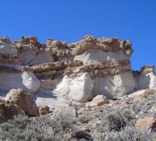 Schöne Bimswand auf dem Weg zum Guajara