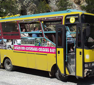 Mit diesem Cabrio Bus ist man unterwegs