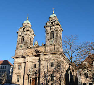 Die Egidienkirche in Nürnberg am Egidienplatz