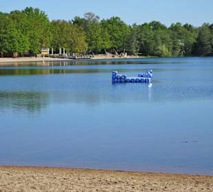 Badeinsel im Silbersee