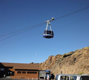 Seilbahn am Gipfel