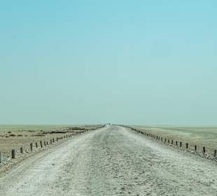 Weg zur Etosha Salzpfanne